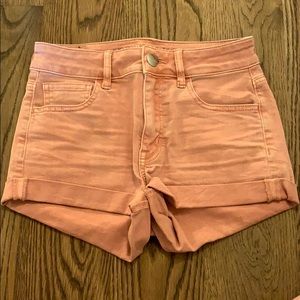 Dusty Pink American Eagle High Rise Shorts